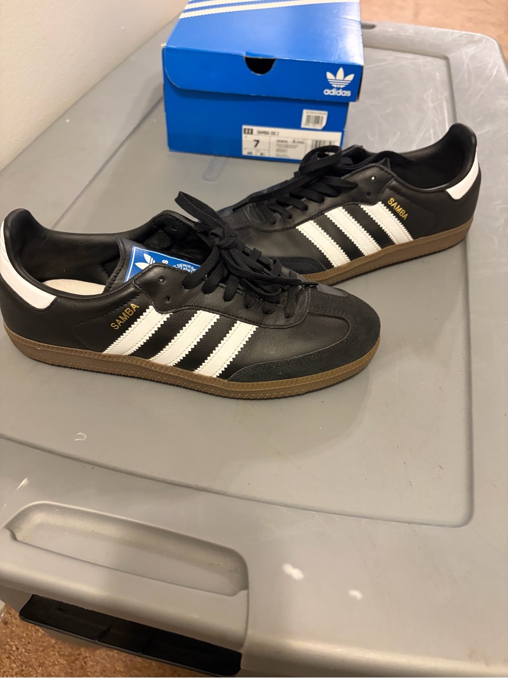 Adidas Samba Boys Black/White Classic Sneakers